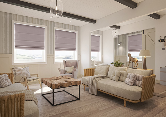 Carina, Raspberry - Roman Blind - Image 6